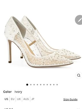 Elsa Ivory Heels 8.5 Nwt And Never Worn!